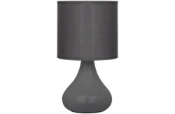 Premier Housewares Bulbus Table Lamp - Grey.